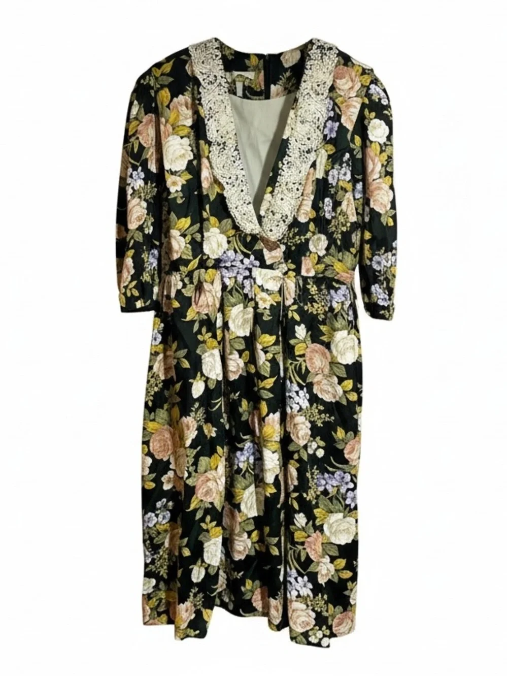 SL fashions Vintage 80s floral dress